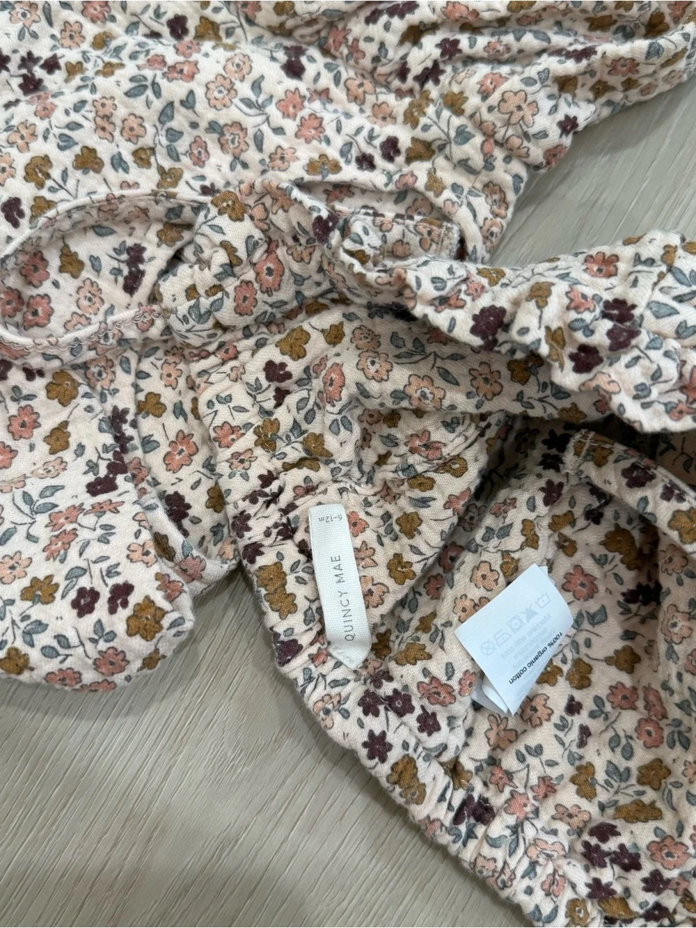Quincy Mae Romper with Matching Bonnet